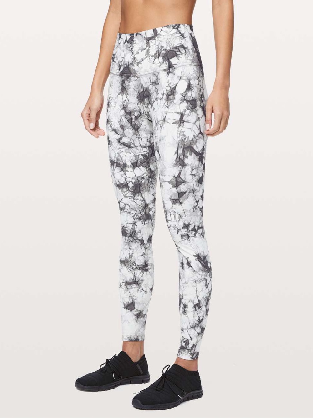 Lululemon Wunder Under High-Rise Tight 28” Dual Shibori White Baltic Grey Size 2